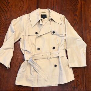 Rails Cropped Belted Trench - Medium